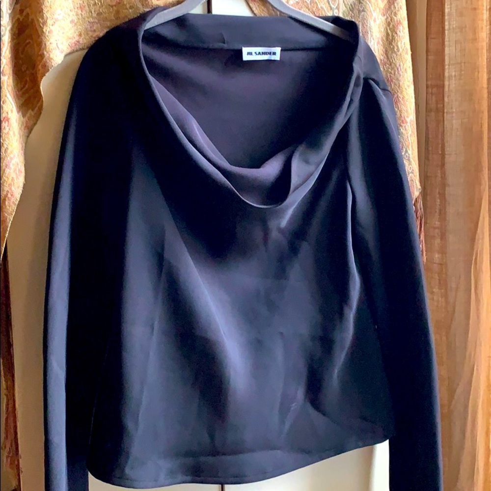 Jil Sander cowl neck shirt